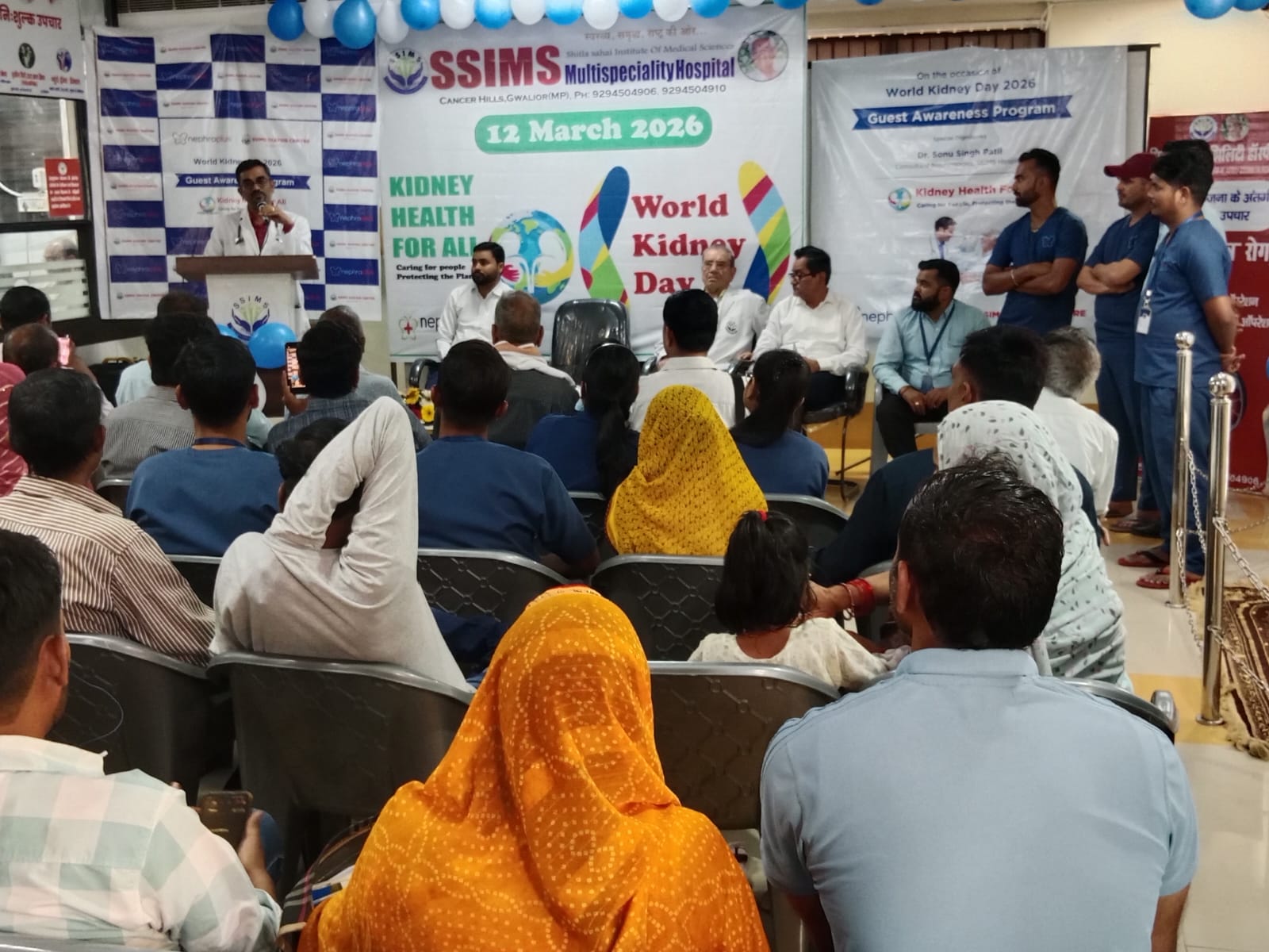 World Kidney Day Celebration at SSIMS Multispeciality Hospital