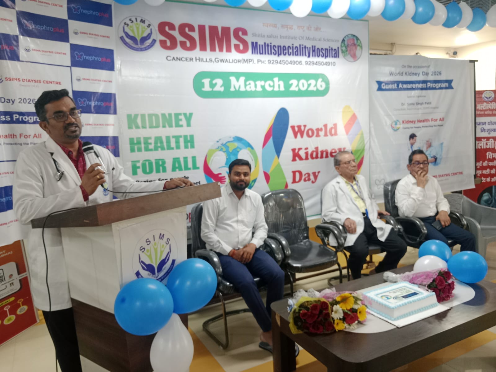 World Kidney Day Celebration at SSIMS Multispeciality Hospital